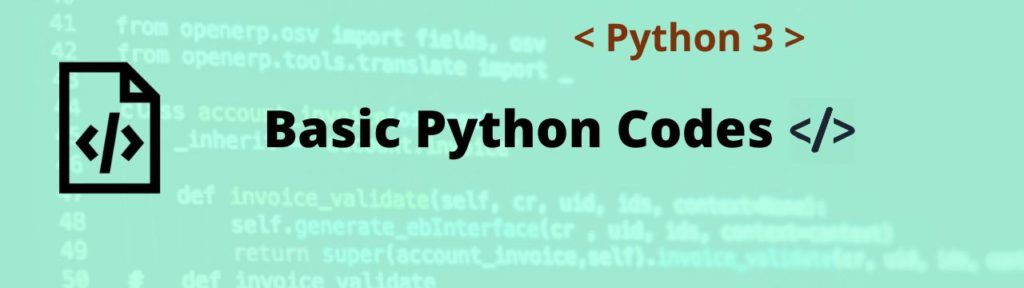 python basic code header aipython
