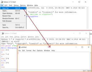 Python IDLE - Default IDE for executing python script | aipython