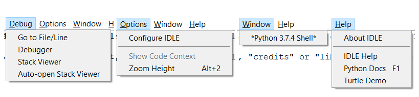 Python IDLE - Default IDE for executing python script