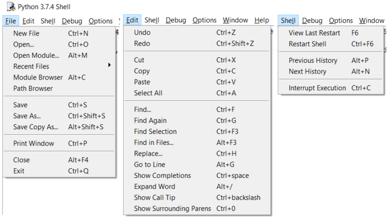 Python IDLE – aipython